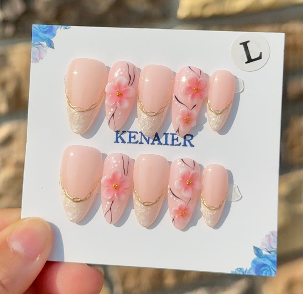 Aly Almond Nails