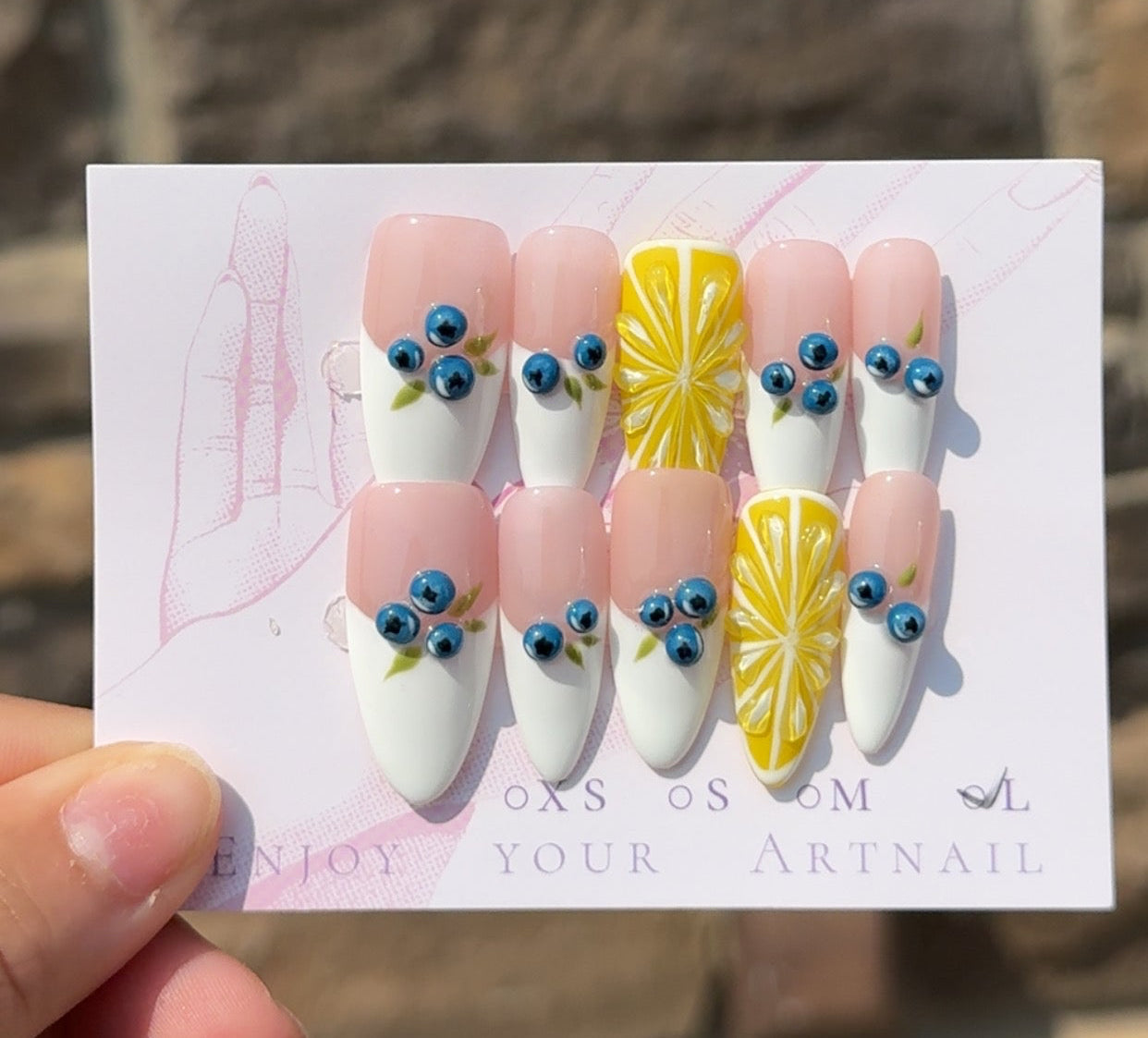 Belinda Almond Nails