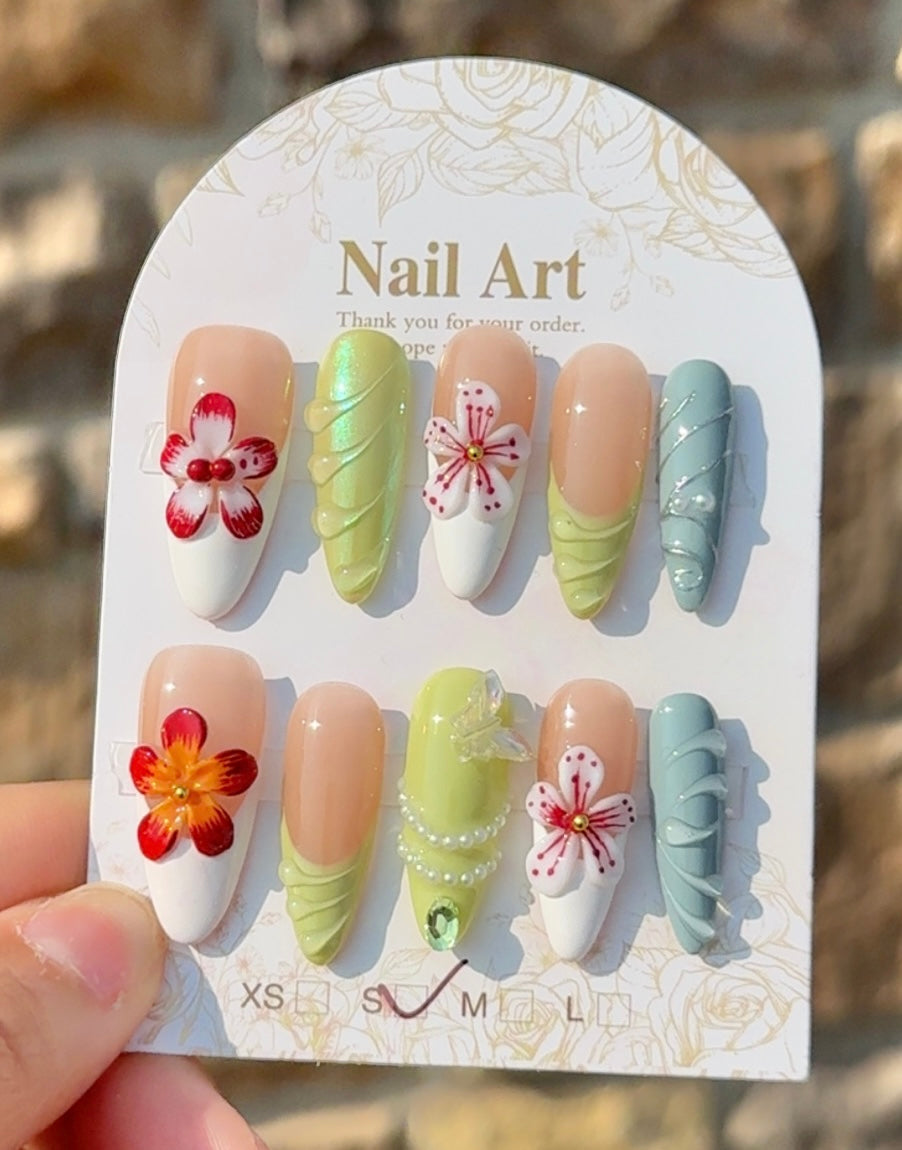 Gabriela Almond Nails
