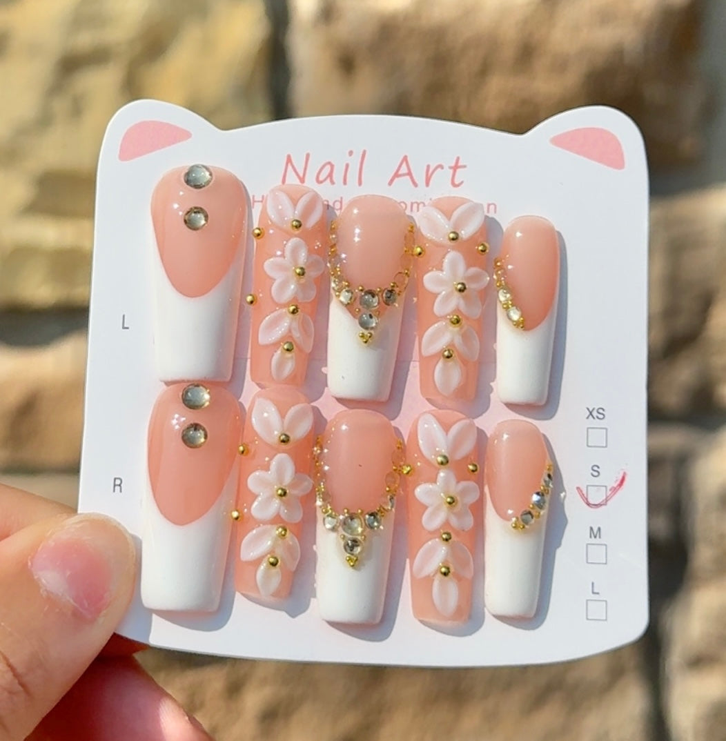 Kitty Coffin Nails