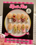 Candy Coffin Nails