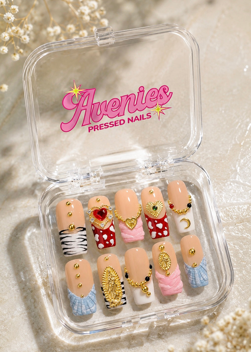 Candy Coffin Nails
