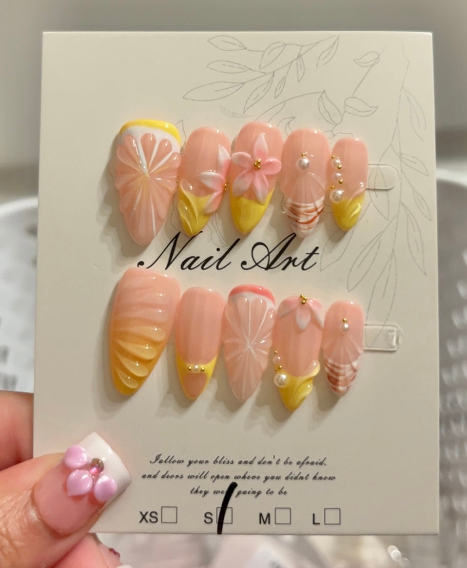 Ariella Almond Nails